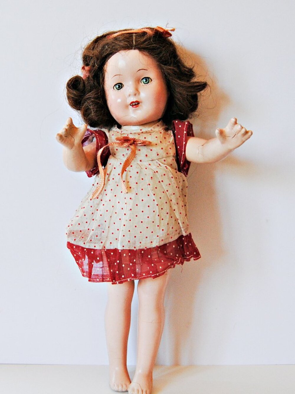 1930’s Ideal Shirley Temple Doll Composition 15"